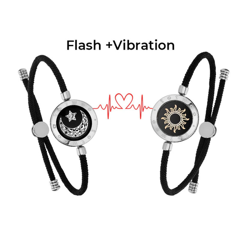Vibration & Light up Bracelets for Love Couples Bracelets, Moon, bracelet,  sun, vibration